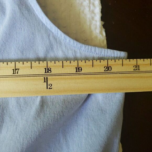 Maternity Calvin Klein Blue Button Up Sleeveless Blouse Top Shirt Size UNKNOWN - Picture 10 of 10